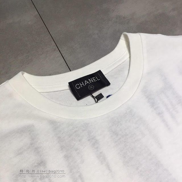 ChanelT恤 19春夏最新款 香奈兒白色短袖  tzy1576